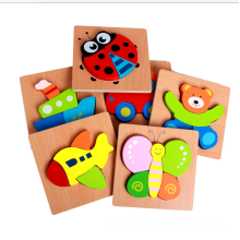 Spielzeug Würfel Puzzle Baby Holz Tierrätsel
